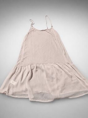 Girls' Light Pink Spaghetti-Strap Casual Top